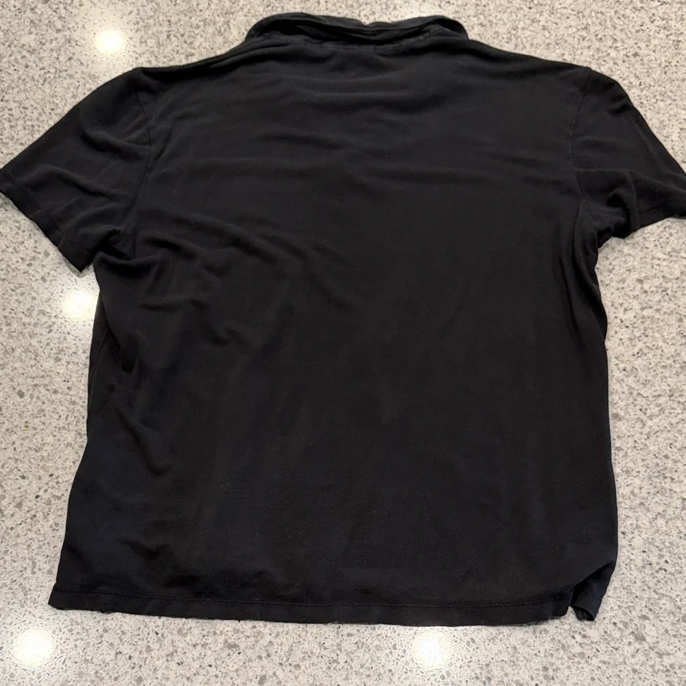John Varvatos Charcoal Black Polo Shirt Size M - Picture 6 of 6